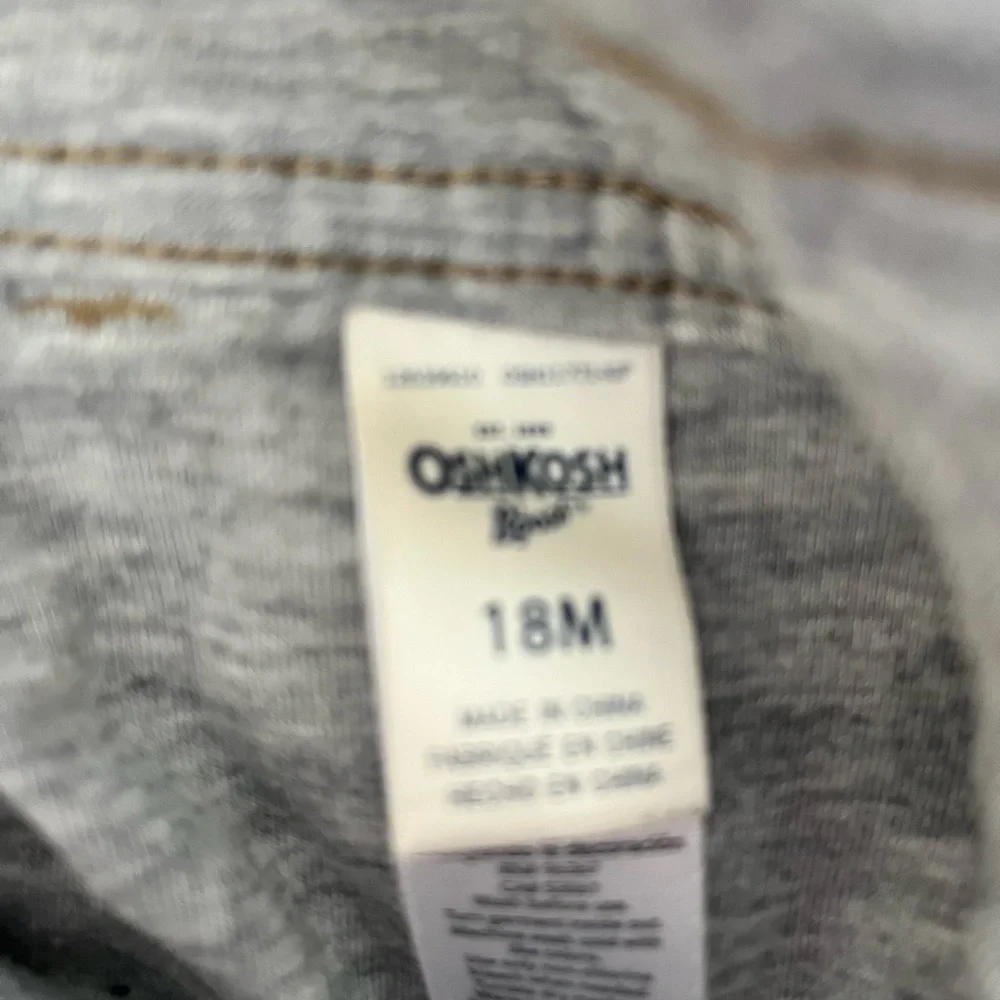 OshKosh B'gosh Tan Kids Overalls 18 mth lightly lined